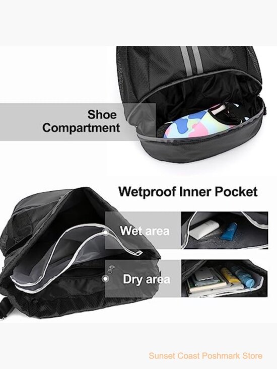 Sports Drawstring Backpack Water Resistant Oxford Cloth Gym Bag main image 6